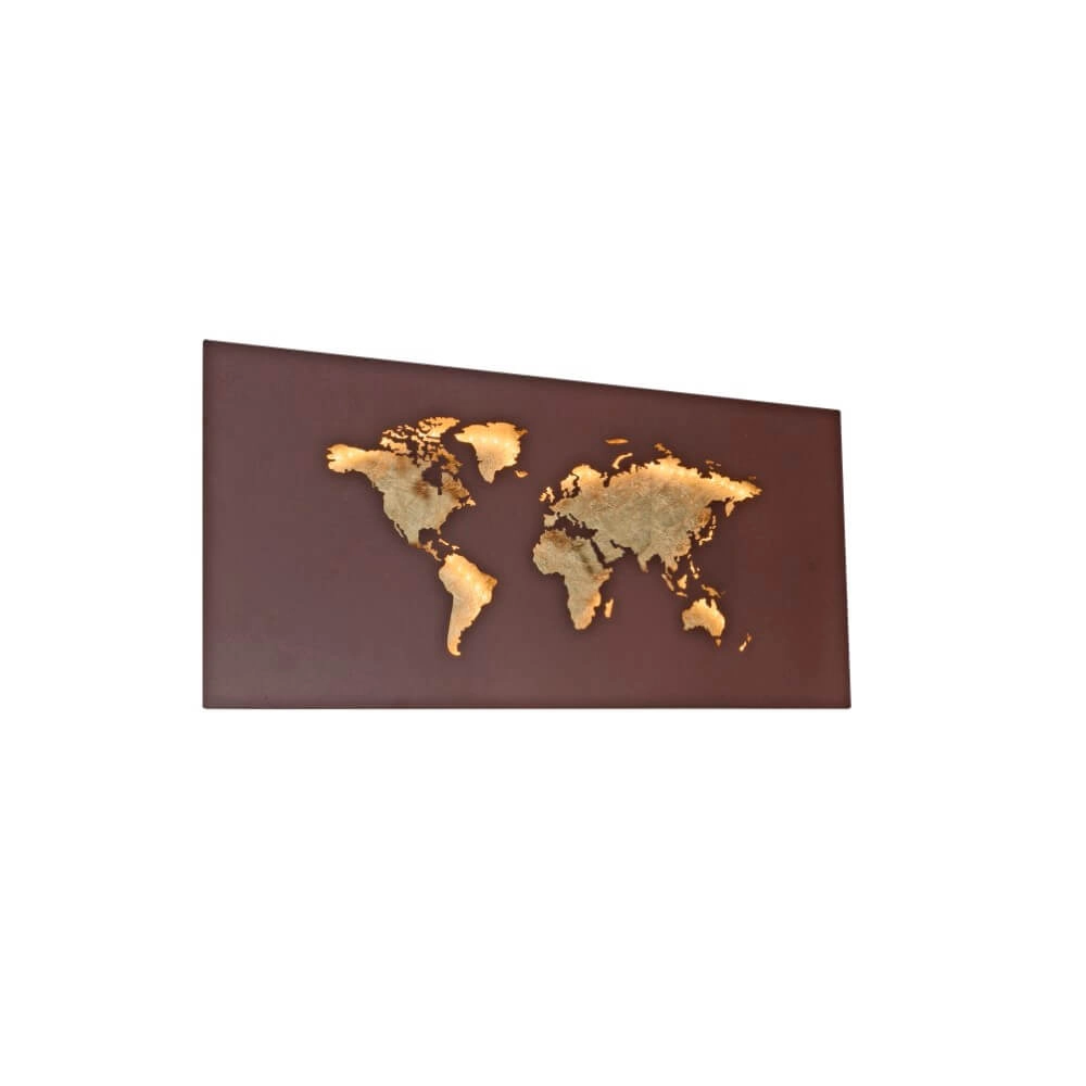 Applique Map brun rouille Applique Map brun rouille