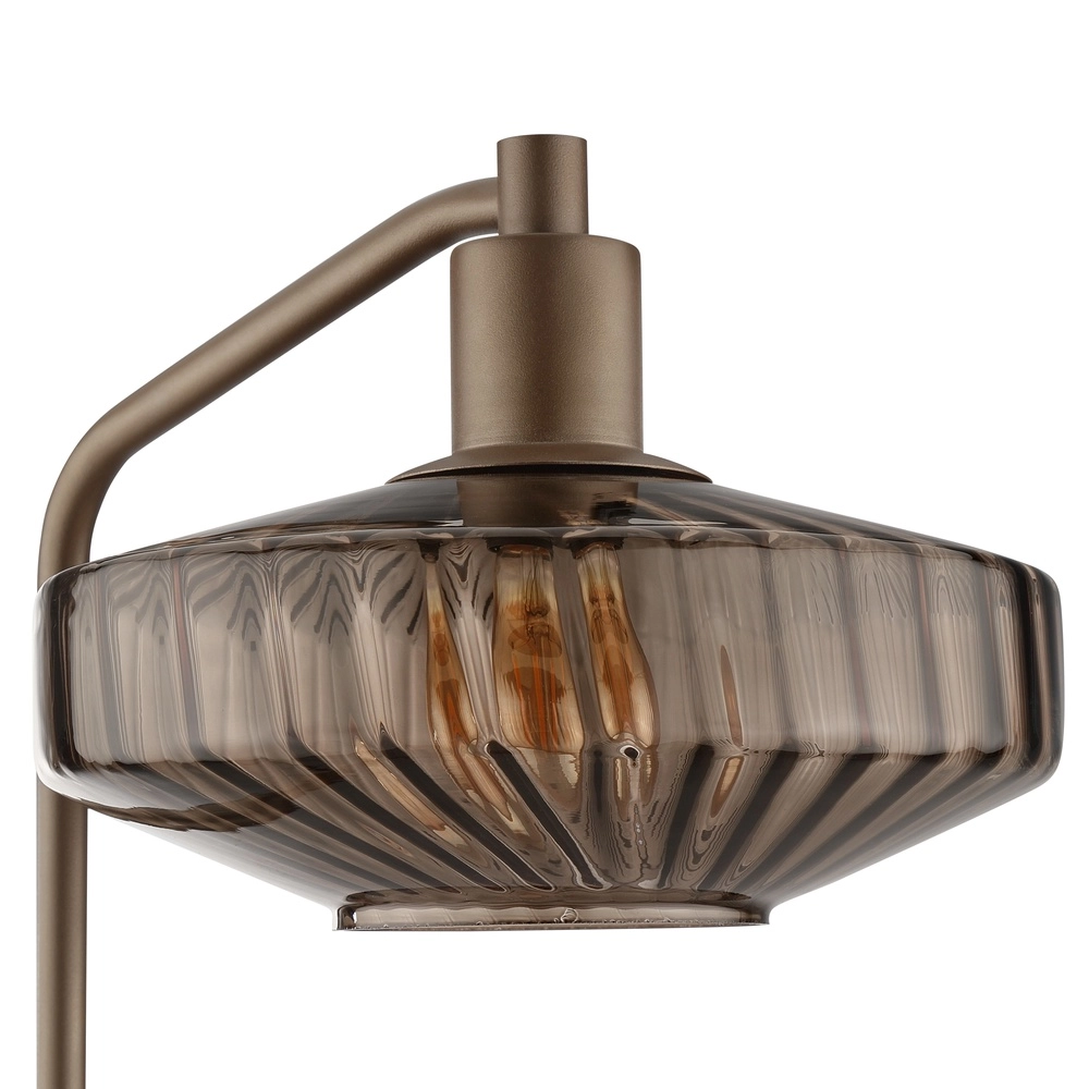 Lampe sur pied unique Lyn Café brun Brilliant 4004353476983