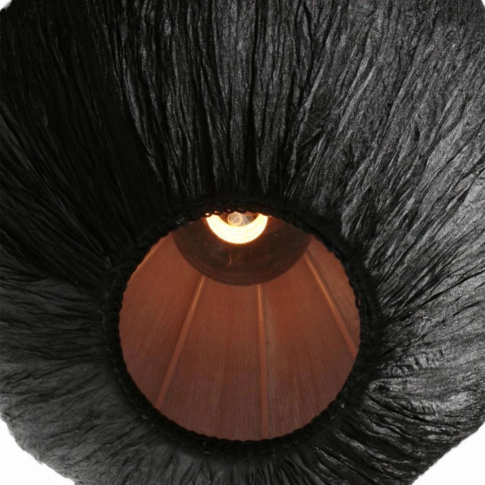 Suspension HaloSwap avec abat-jour en tissu noir Ø 25cm Steinhauer 8712746179781