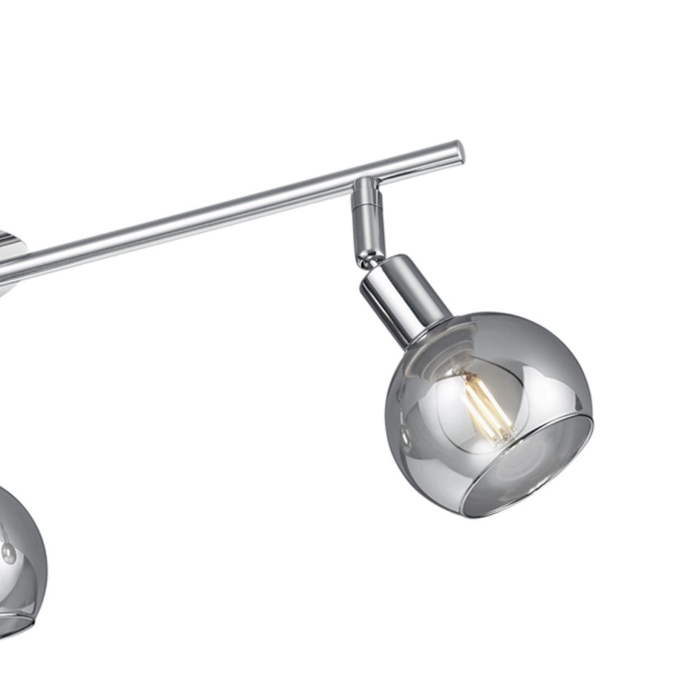 Plafonnier Chrome Brest 3 lumières réglables Trio 4017807434194
