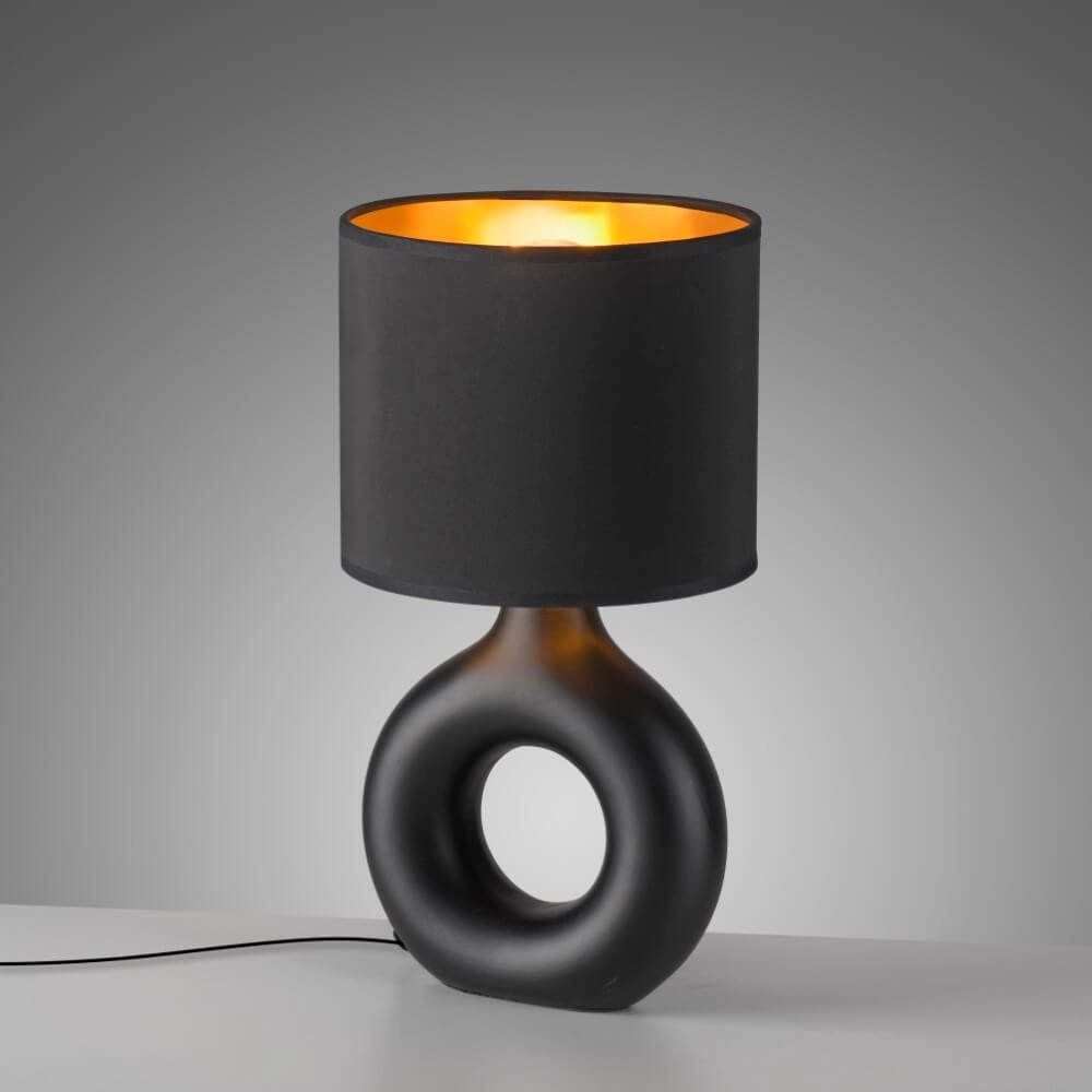 Lampe de table Carara noir Just Light 4043689004842