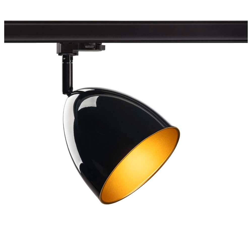 Lampe sur rail triphasée Para Cone noir
