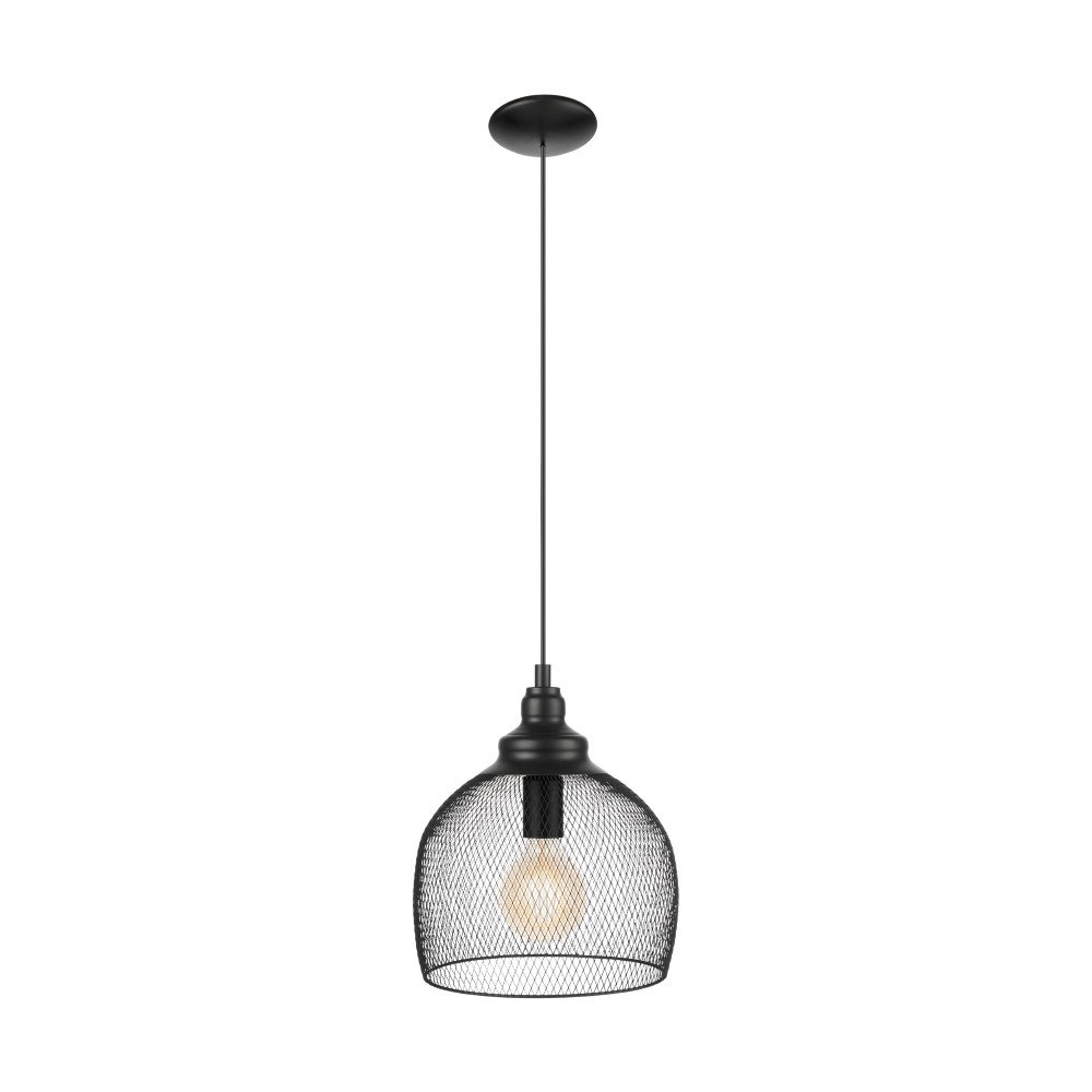 Lampe à suspension Straiton 28cm 28 cm noir Eglo 9002759497361