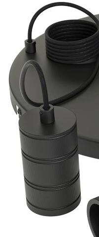 Triple Pendel Cord Disc 3 lumières 40cm noir Circle 8712879143796