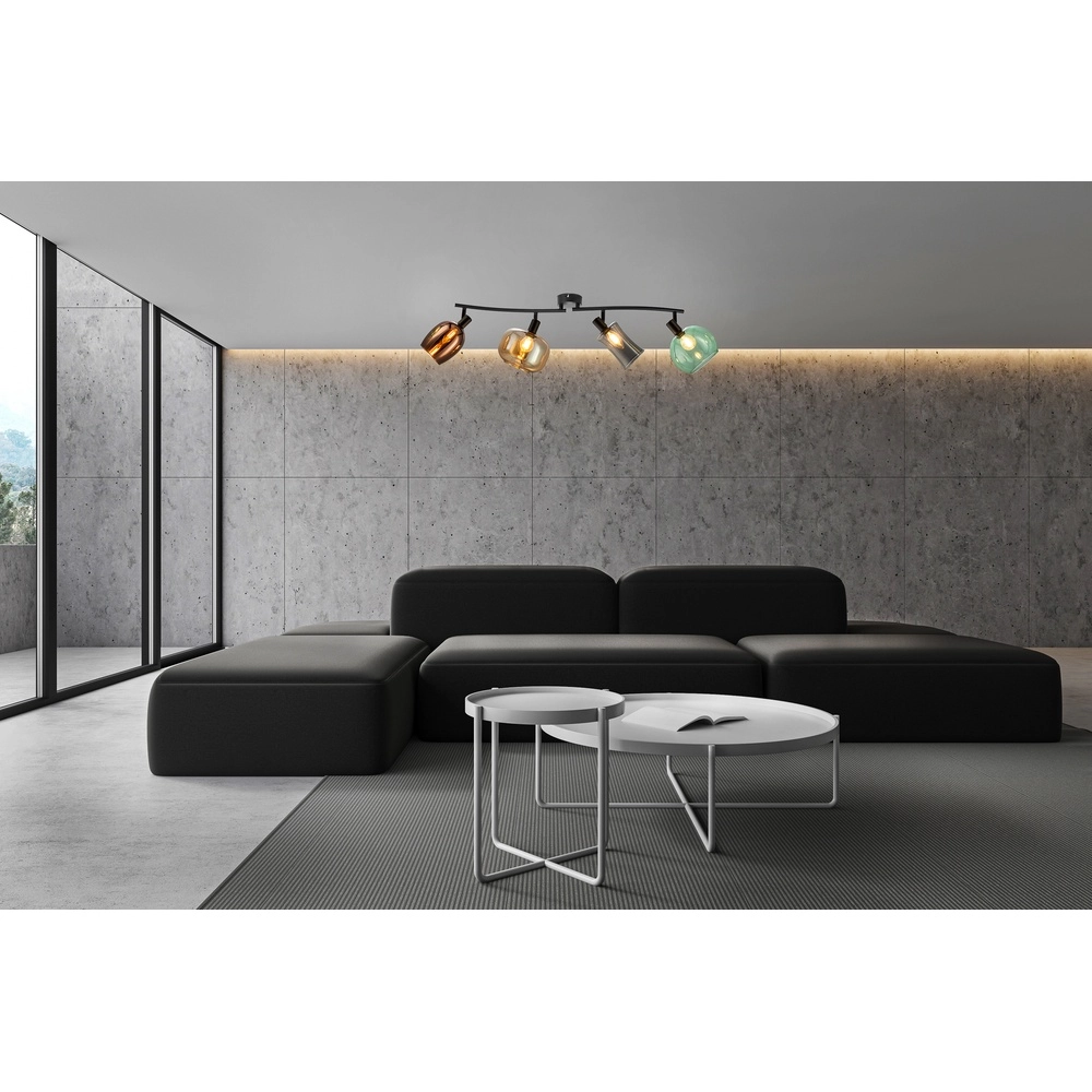 Lampe de plafond Telesto Verre coloré Globo 4048194070528
