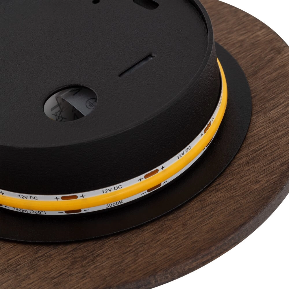 Applique murale Ring Timber S Bois LED Lyora 5903139112888