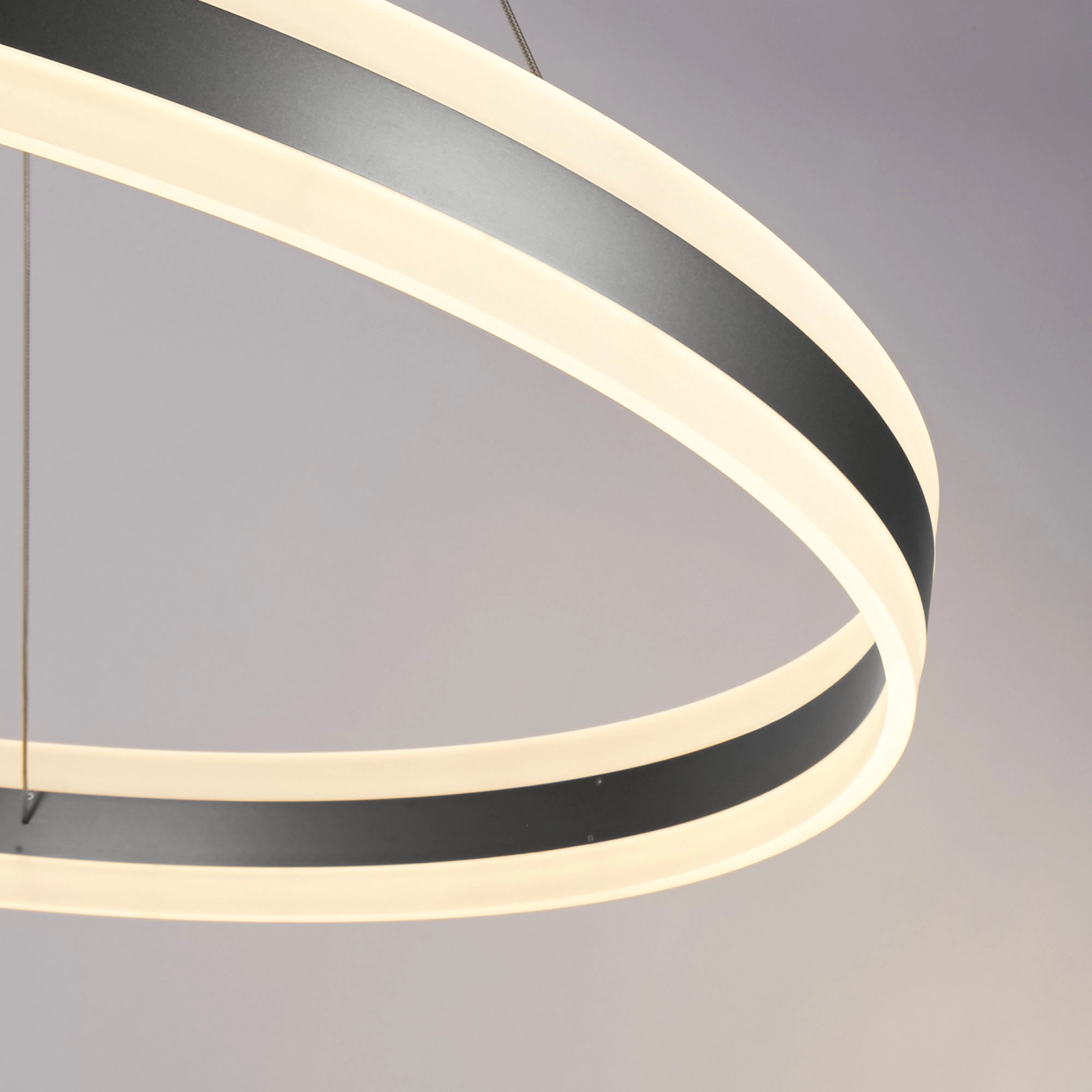 Lampe pendante de conception Ada Ø 100cm noir Lyora 5053423315478