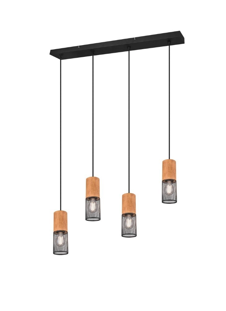 Suspension de salle à manger à 4 lumières Tosh