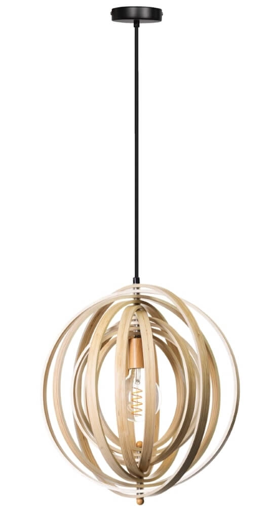 Lampe suspendue en bois Woody Ø 43,5 cm