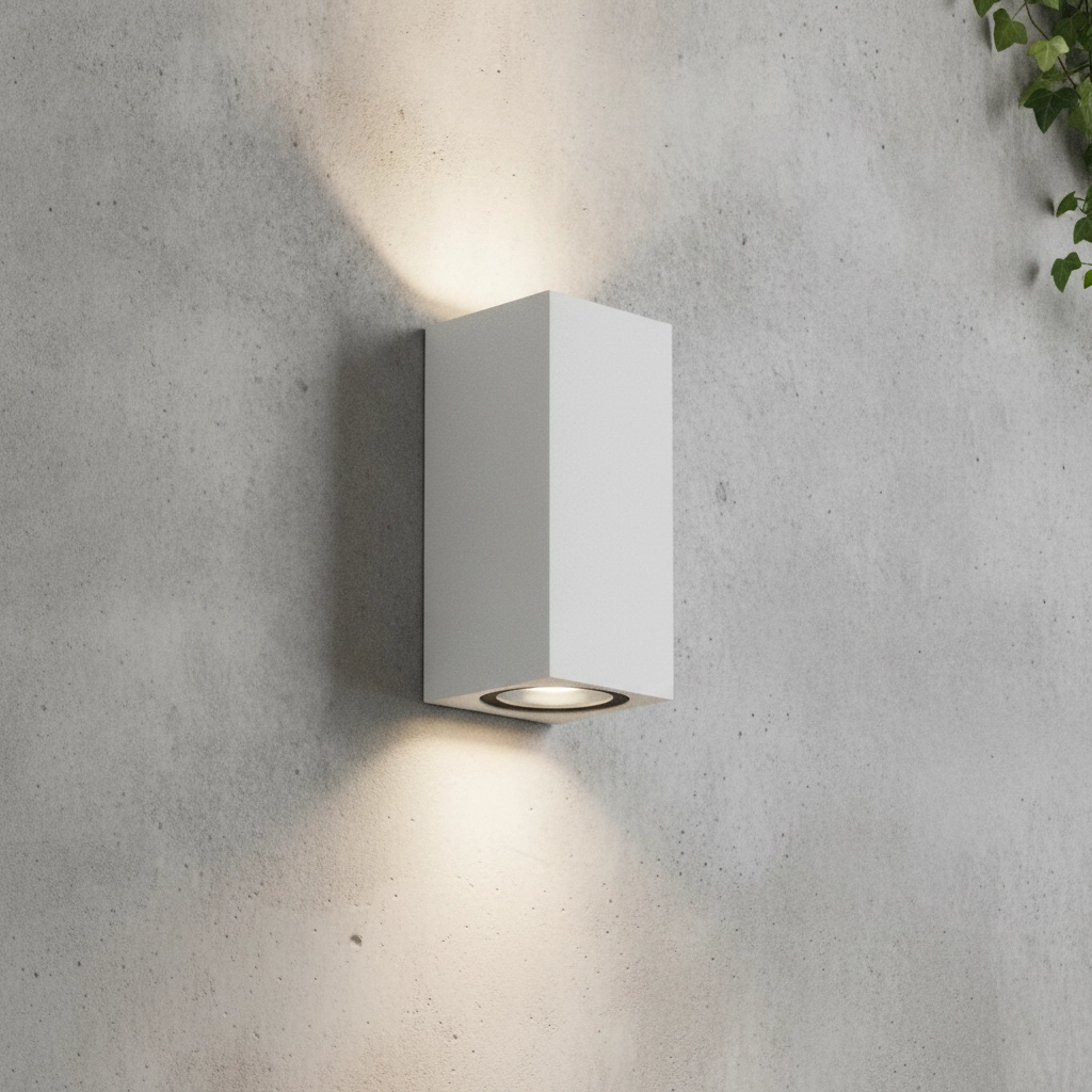 Projecteur angulaire Nero Blanc de haut en bas