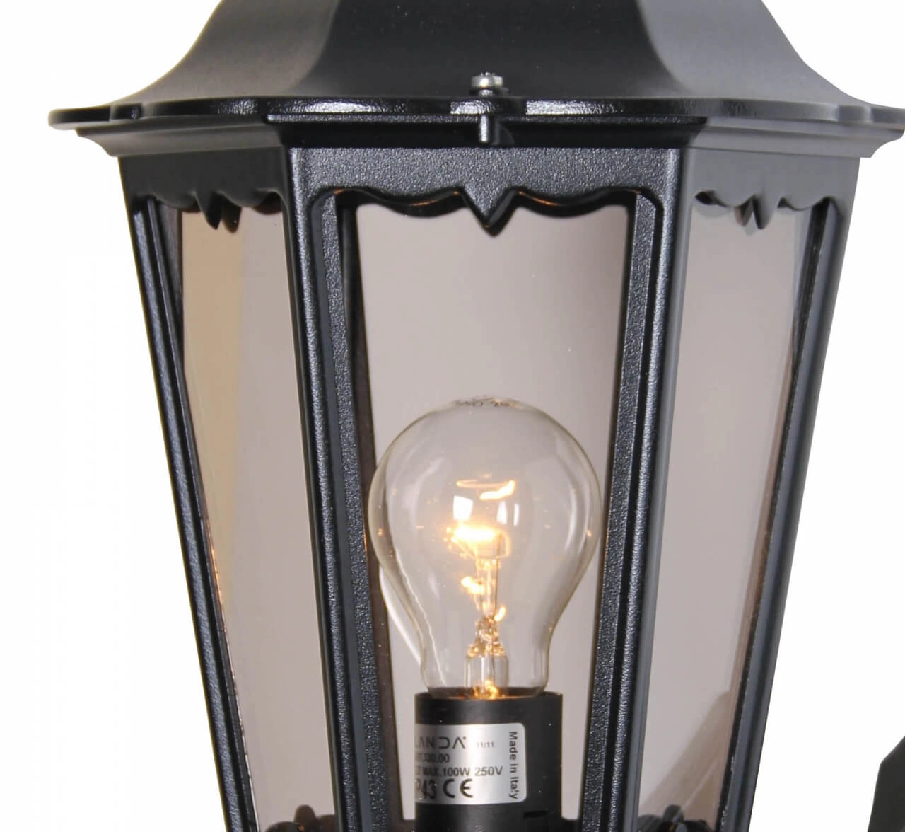 Lampe d'extérieur classique Cartella Up noir Franssen 8033239039031