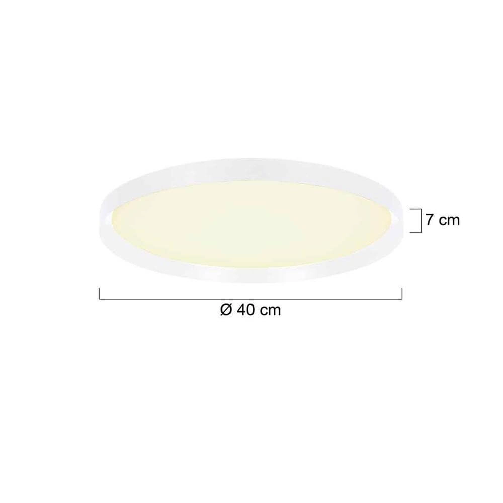 Plafonnier élégant Flady blanc Ø 40cm Steinhauer 8712746177350