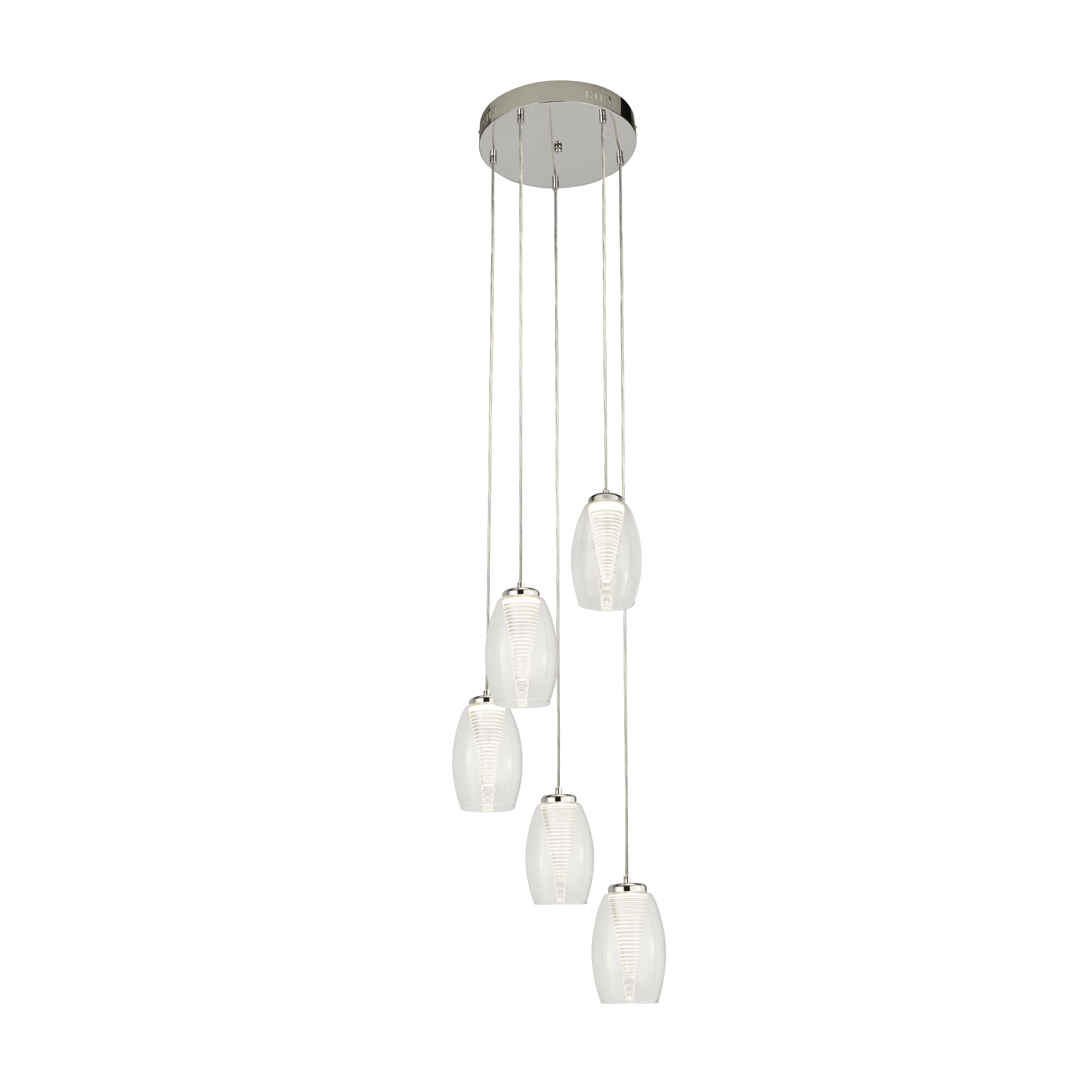 Suspension loft à 5 lumières Cyclone 5 lumières Searchlight 5053423174440