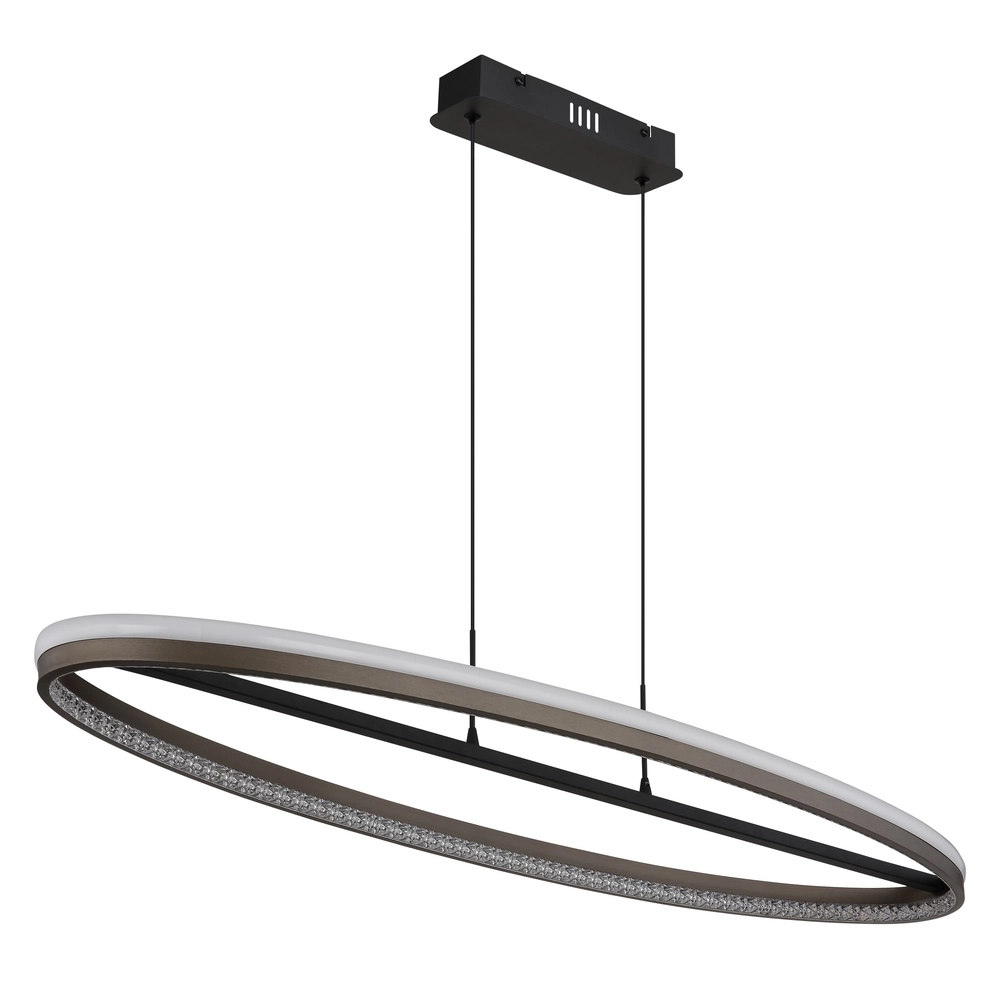 Lampe pendante de conception Della Ovale noir Globo 9007371474738