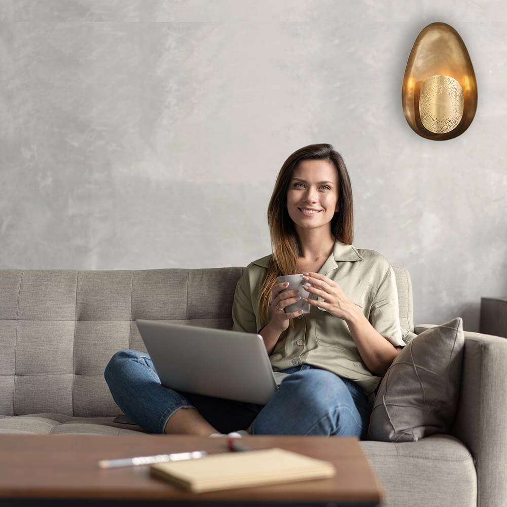 Applique murale ovale Brass bronze Steinhauer 8712746171655