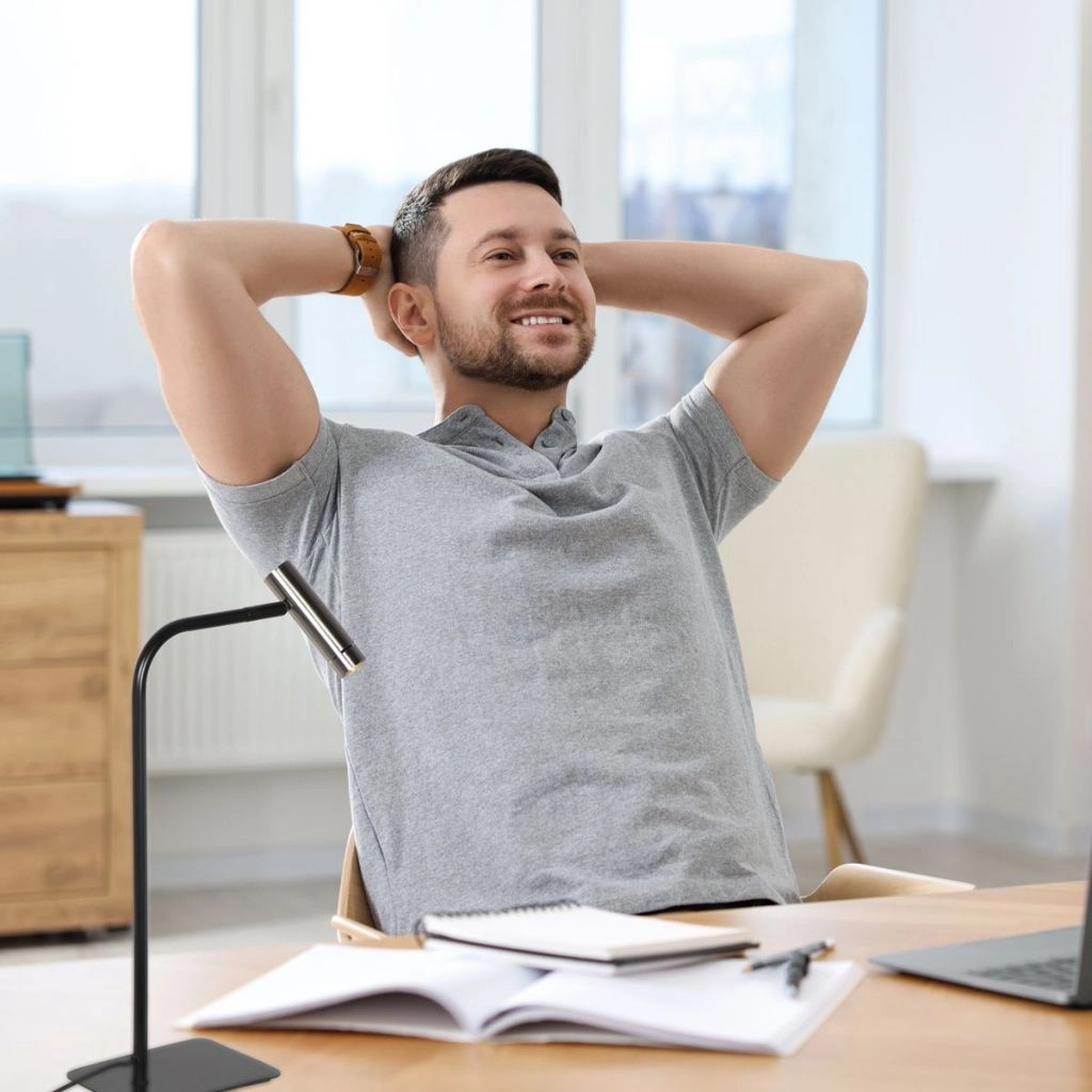 Lampe de table Lumo noir avec du nickel Steinhauer 8712746184617