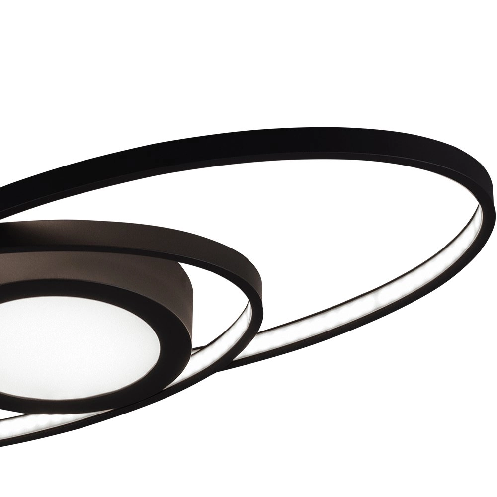 Plafonnier moderne Galaxy noir Trio 4017807446210