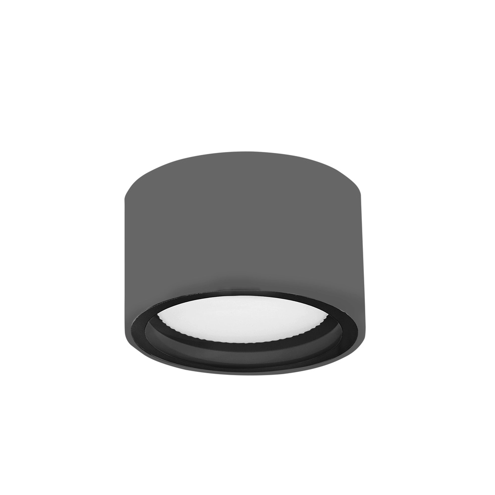 Plafonnier rond Focus Ø 10cm gris