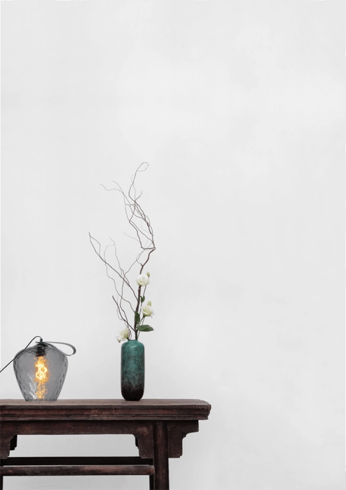 Lampe de table Porto Transporter avec un verre fumé Diamond Masterlight 8718121271316