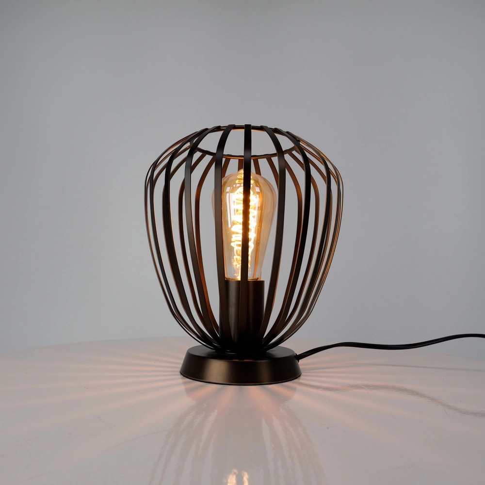 Lampe de table en bronze Espinal Ø 19,5cm - 1x E27