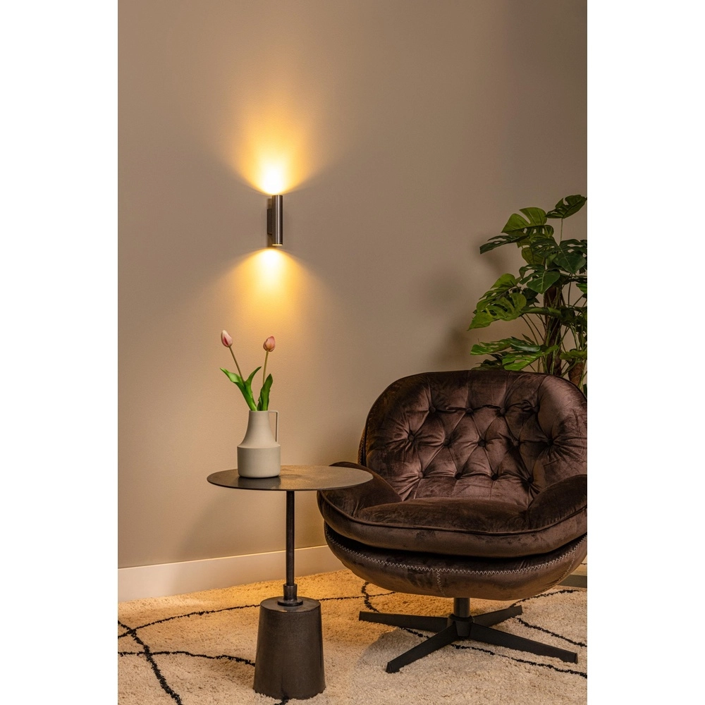 Lumière vers le haut et vers le bas Dupla mini GU10 gris métallique Lucide 5411212094056