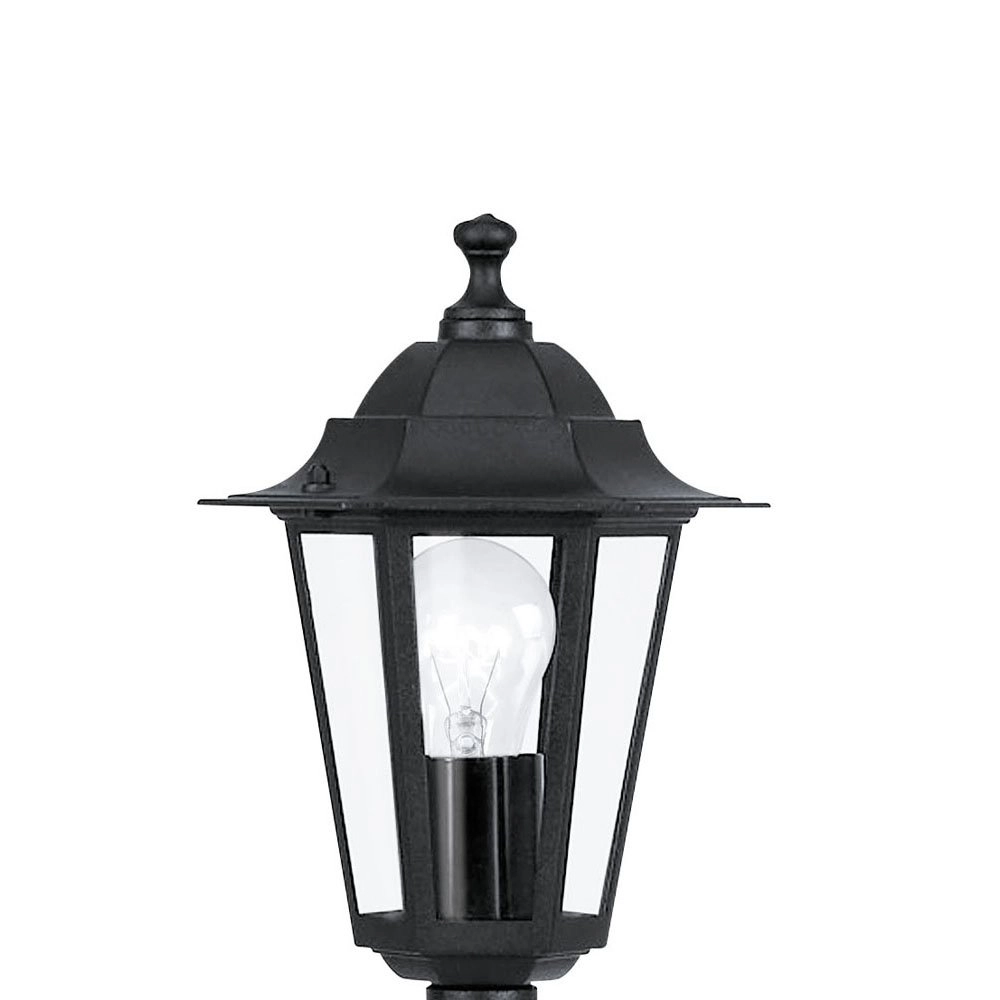 Lampadaire Jardin Laterna 4 100 cm noir Eglo 9002759221447