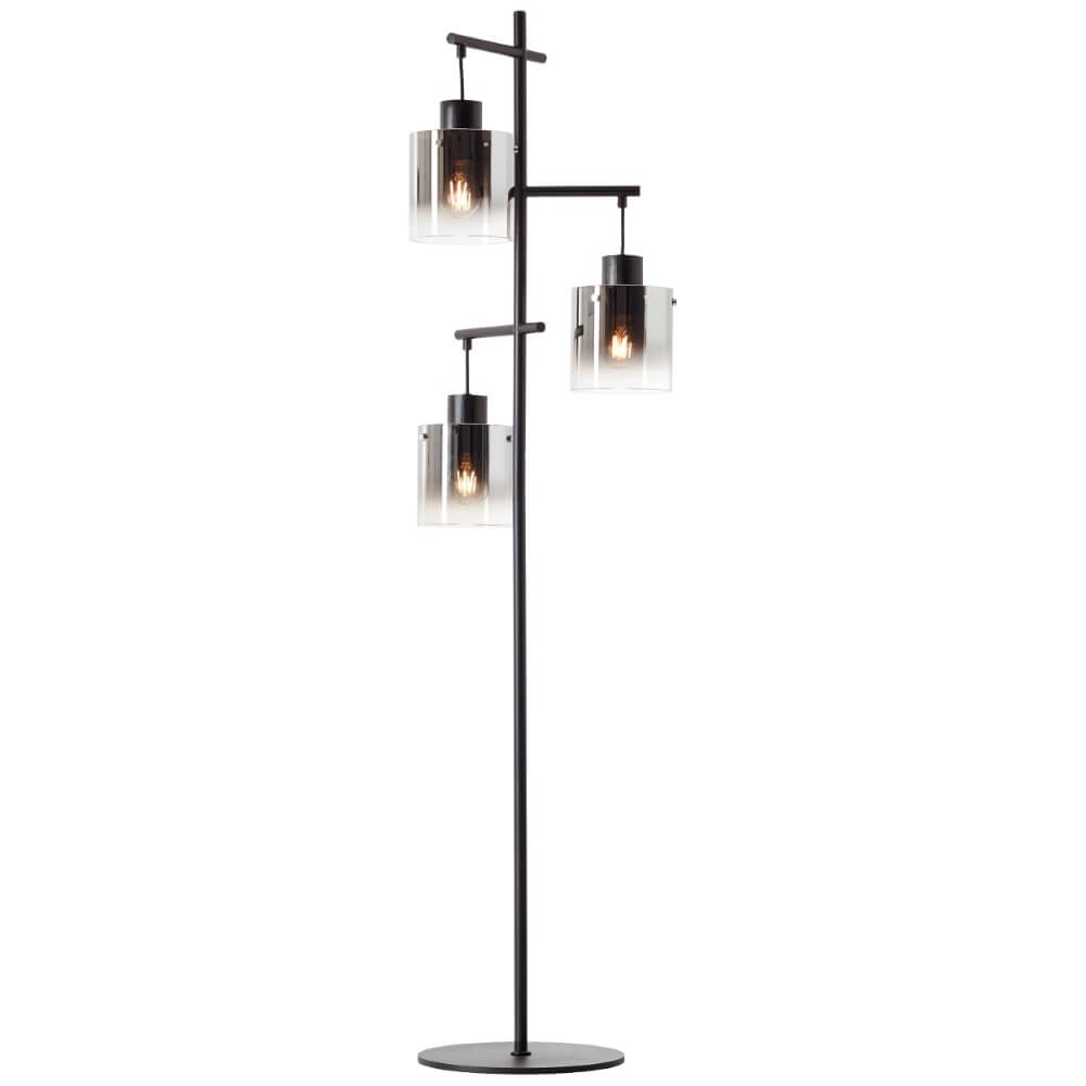 Lampadaire noir Simonis 3 lumières Brilliant 4004353397813