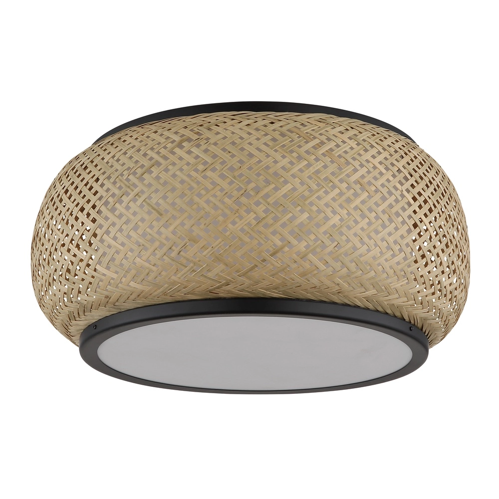 Lampe de plafond Bambora avec du bambou Ø 38 cm Globo 9007371575794