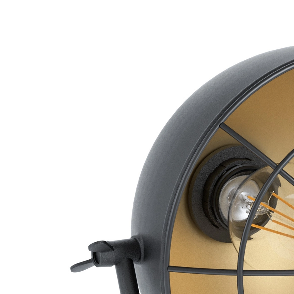 Lampe de table Treburley noir avec or Eglo 9002759431853