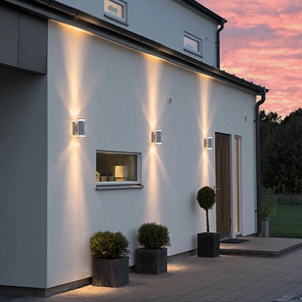 Spot murale Modena Up - Down 2 lumières 23cm gris zinc KonstSmide 7318307512328