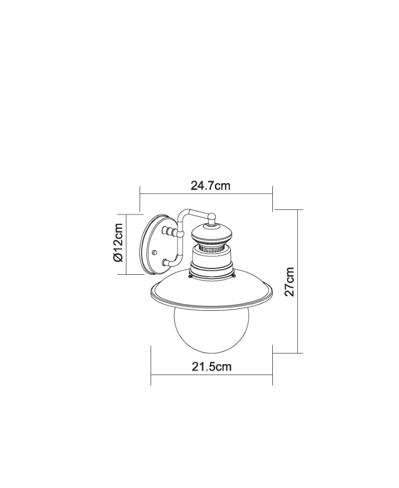 Lampe murale de conception Sella Brown Globo 9007371381685