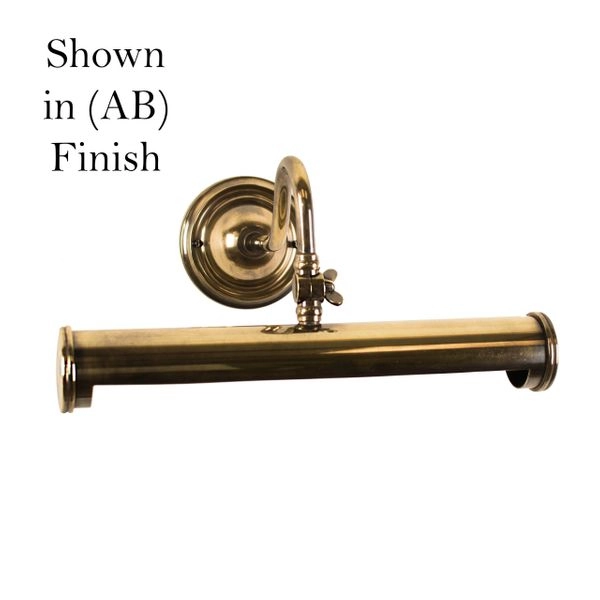 Lampe de peinture rurale Blenheim Picture cuivre antique (ant) Limehouse