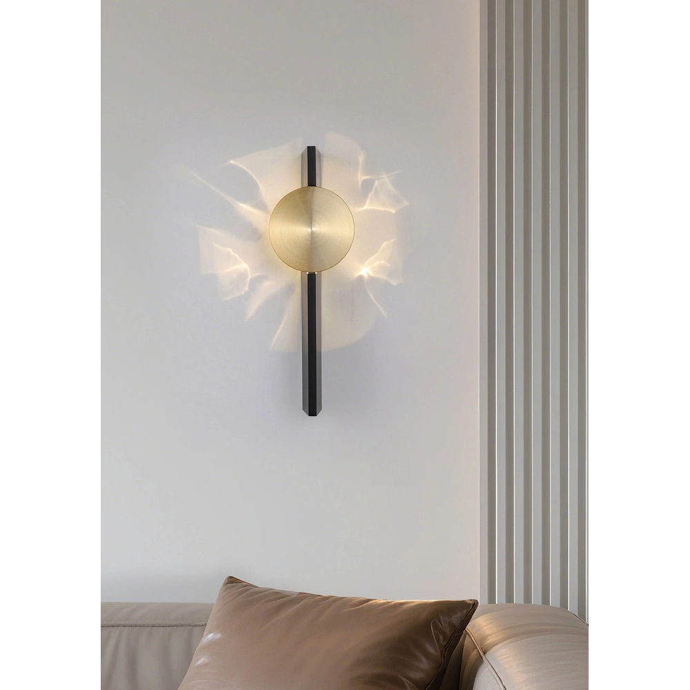 Applique murale design Shield Noir et or Searchlight 5053423301167