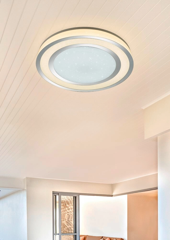 Plafonnier Noriaki chrome Trio 4017807440348