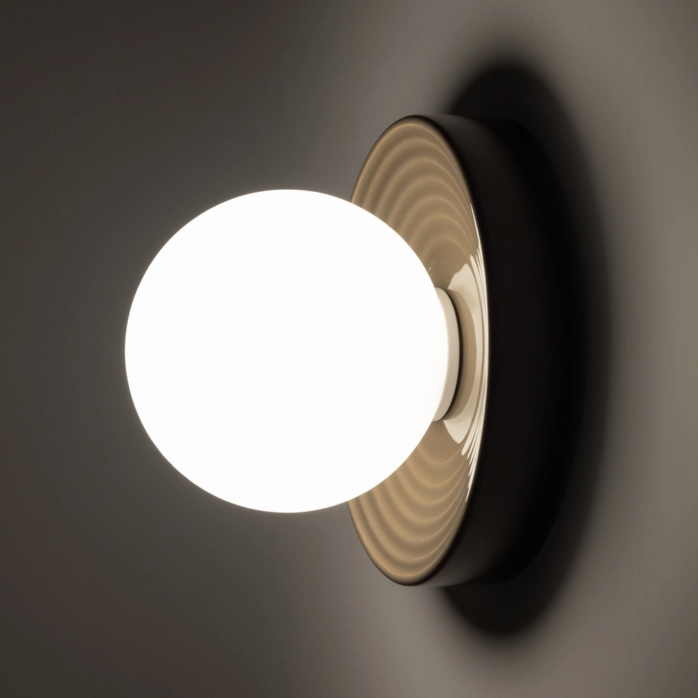 Lampe murale de conception Clay brun Ø 22cm Lyora 5903139117470