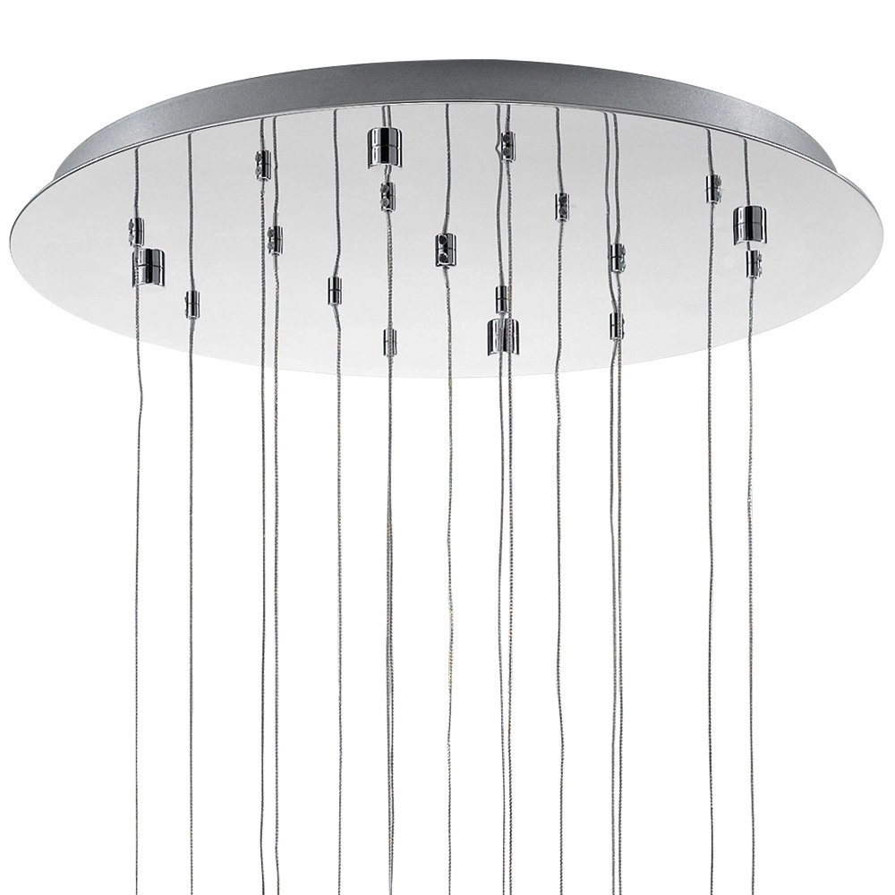 Lampe à suspension Pianopoli 15 lumières 50cm gris Stars of Light 9002759936624