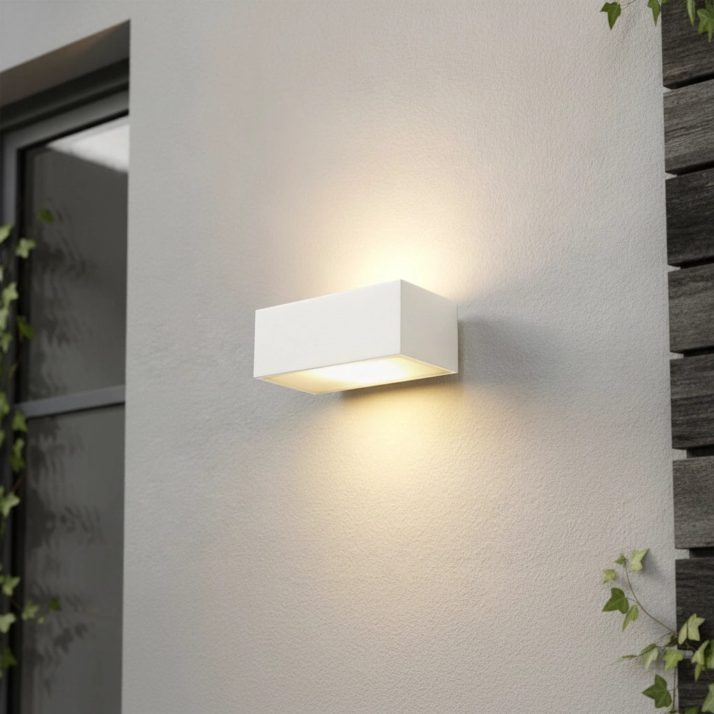 Projecteur de façade à LED Eindh 13 cm - blanc