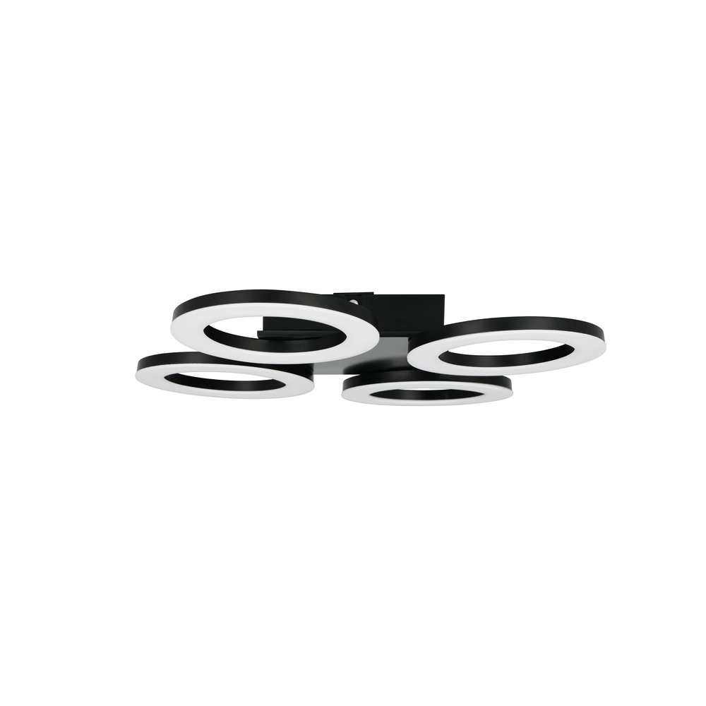 Lampe de plafond à design Cemi Rond noir Trio 4017807704372