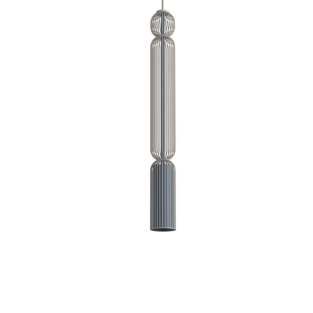 Lampe suspendue Singles 65 cm gris umbre et brun sable Lyora 5903139121941