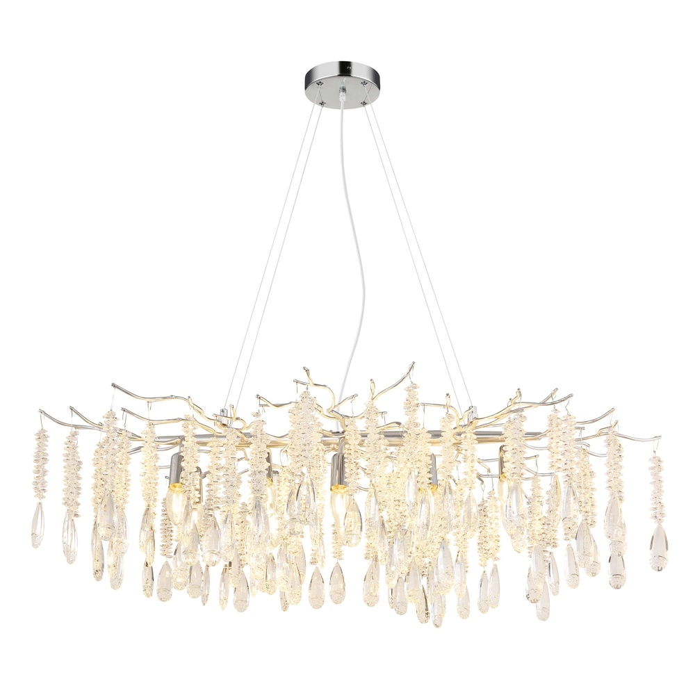 Lampe suspendue Kinga Gris argenté 100 cm Globo 9007371567003