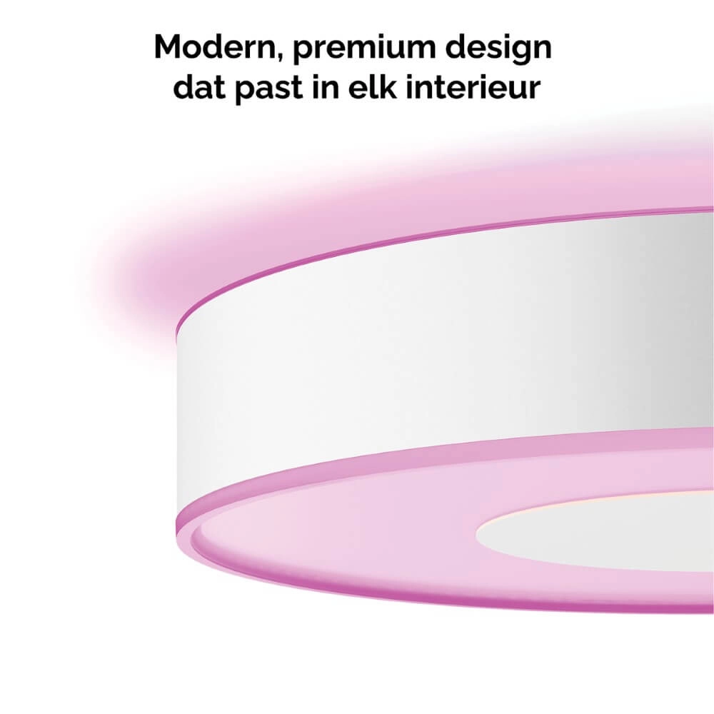 Plafonnier Hue Infuse L - White and color Ø 42,5 cm noir Philips 8718696176528