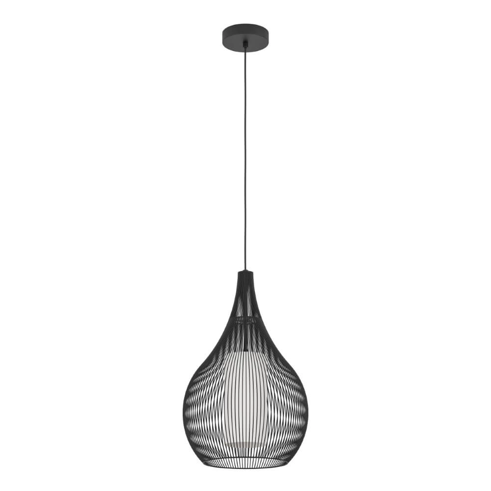 Lampe suspendue noire moderne Razoni 1 Ø 32,5 cm