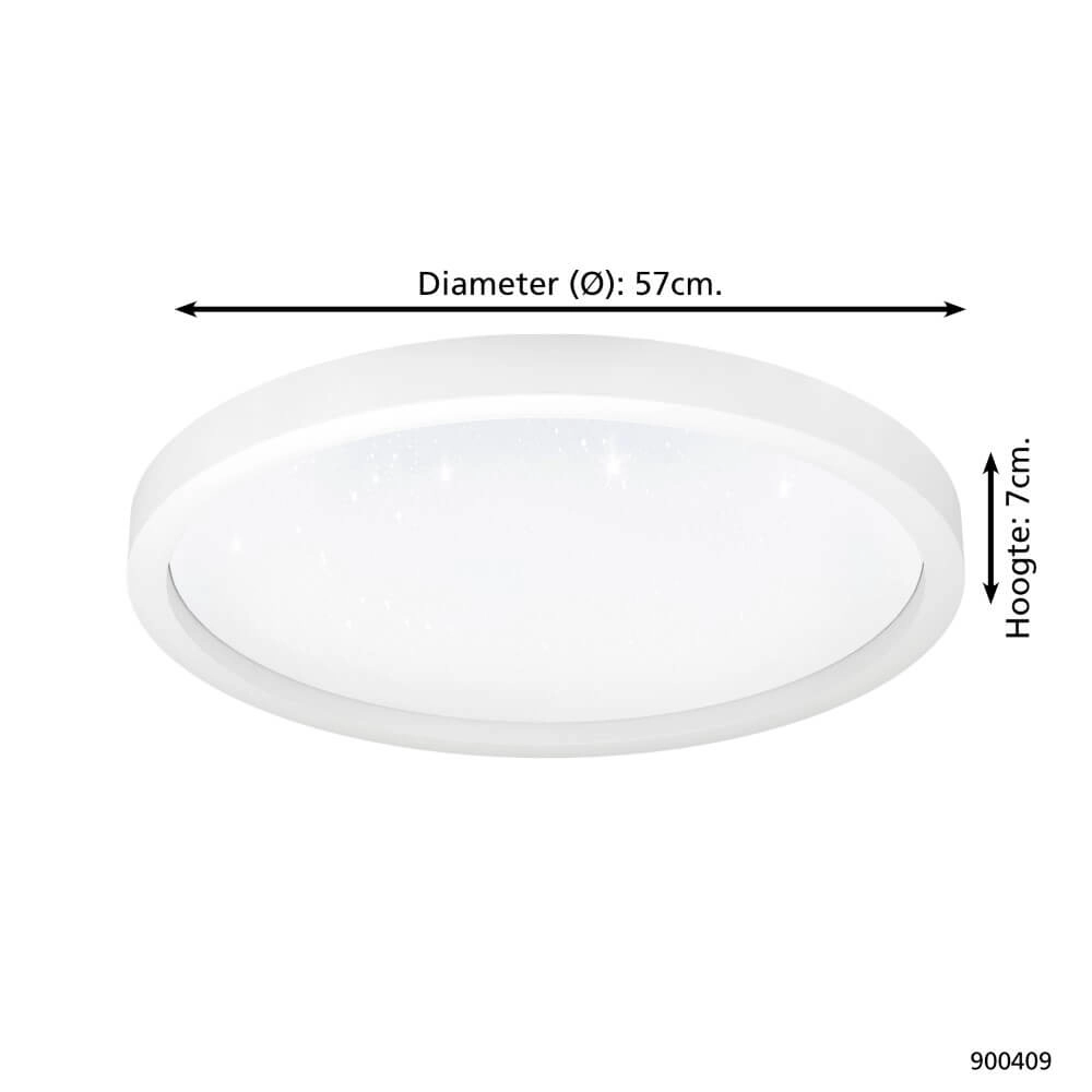 Plafonnier Zigbee Montemorelos-Z Ø 57cm blanc Eglo 9008606243822