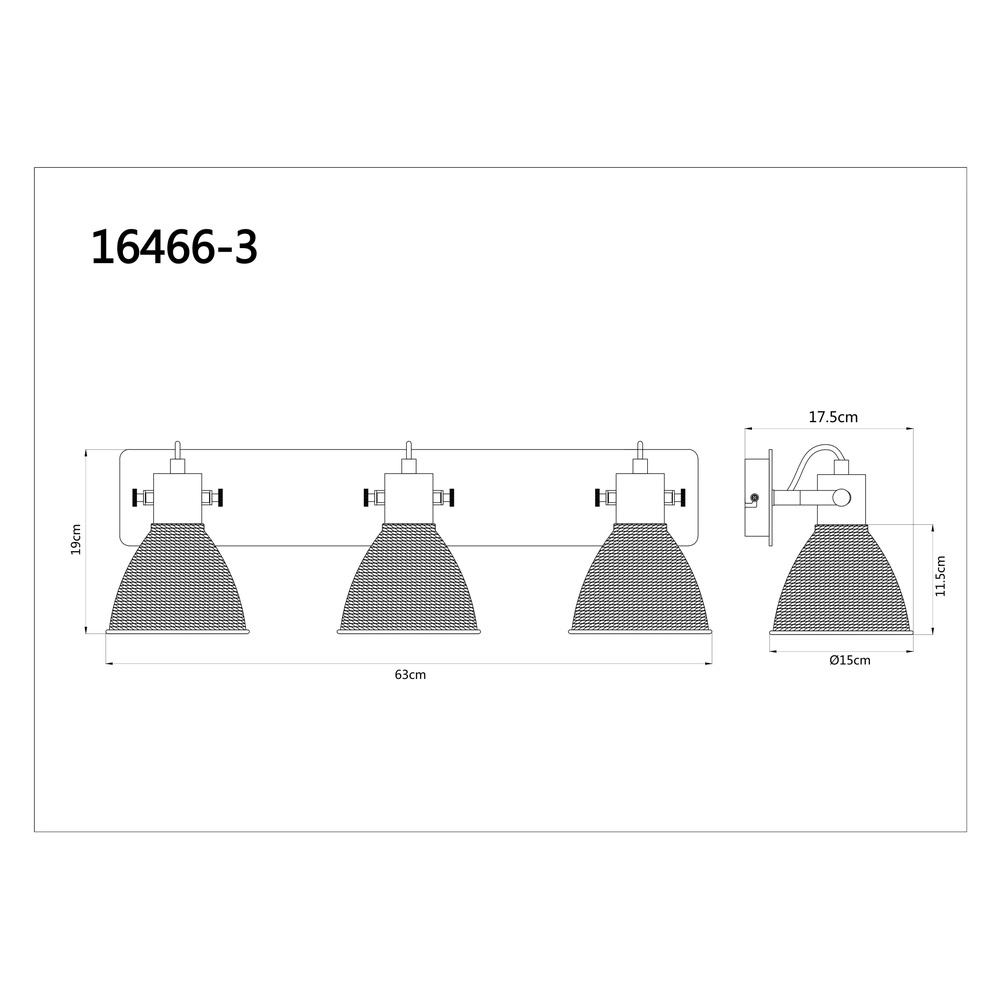 Lampe de plafond Lyndon Blanc à 3 lumières avec rotin Globo 9007371586745