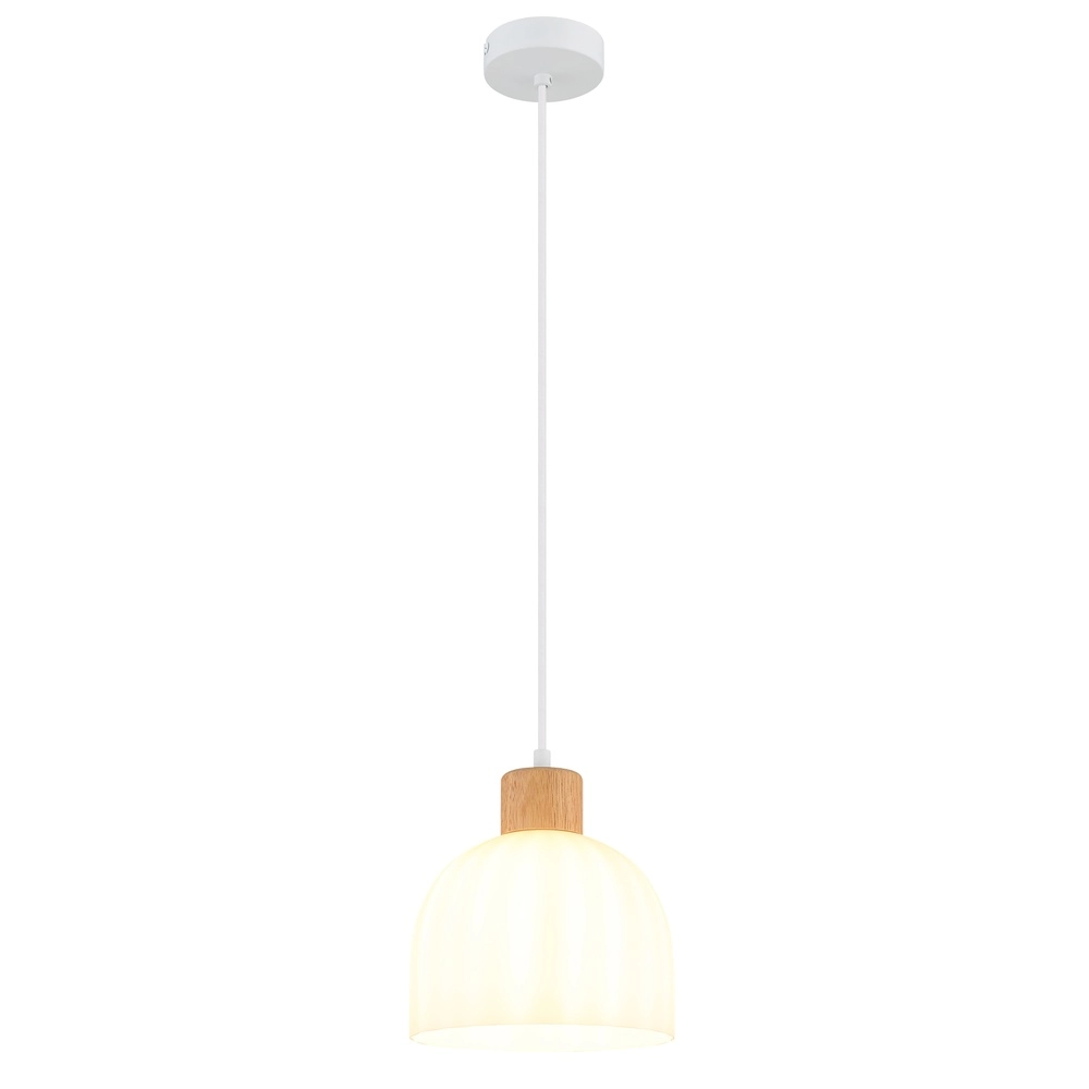 Lampe suspendue Swanson blanc Ø 20 cm