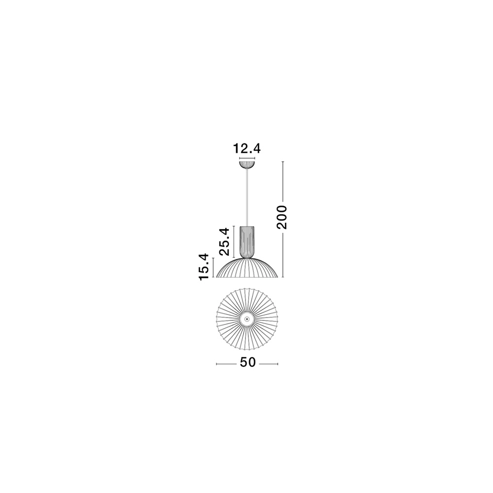 Suspension Ammos plâtre blanc Lyora 5212017469014