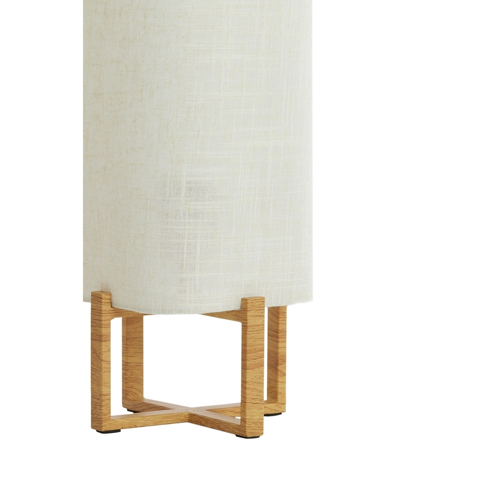 Lampe de table Wyn 39 cm - corde crème avec aspect bois Light & Living 8717807792541