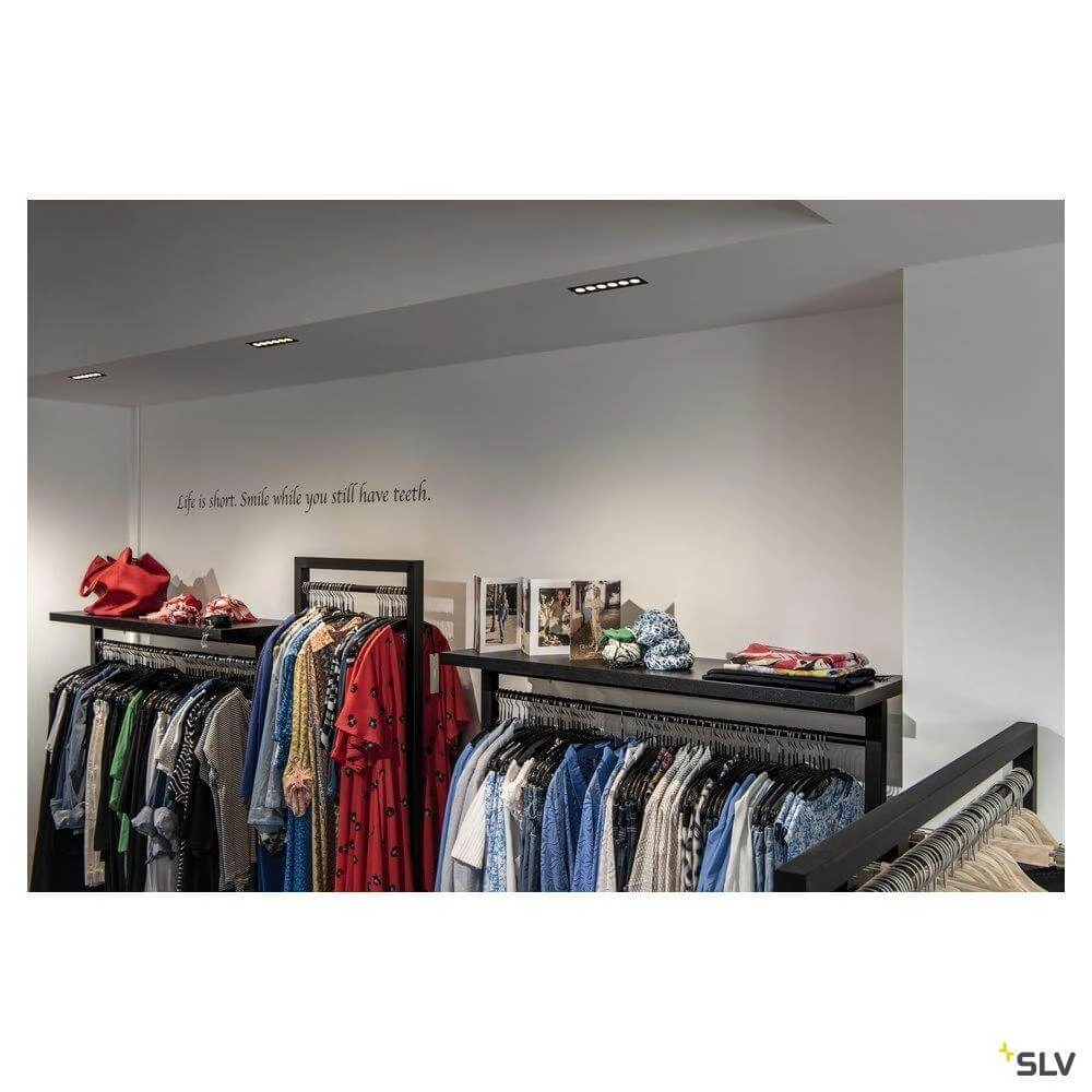 Lampe encastrée LED Milandos 6-lichts 6x160 lumens noir SLV 4024163254793