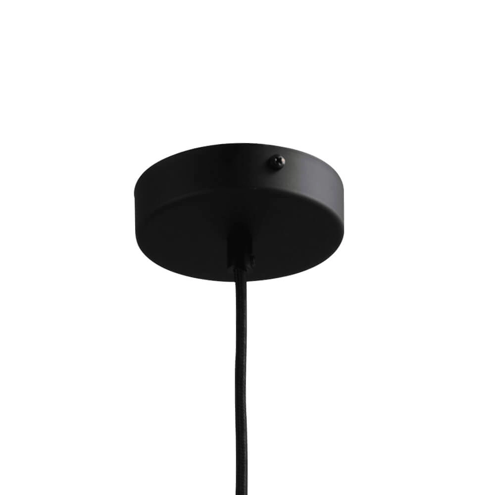 Lampe suspendue Ø 25cm Bella 2 Noir avec verre doré Masterlight 8718121334301