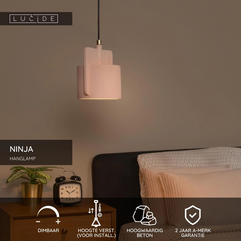 Lampe pendante de conception Ninja rose Lucide 5411212441829